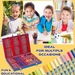 Супер Куфар за Рисуване 138 Елемента с Метални Закопчалки и Дръжка Соник, Sonic 40х29х5 см